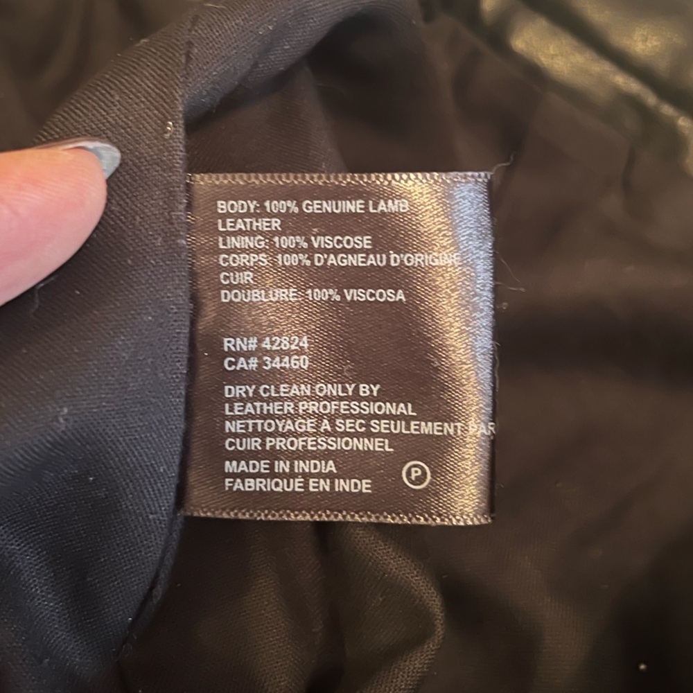 REFORMATION Veda Rivington Wide Leg Leather Trouser Black Sz 0 - Picture 7 of 10